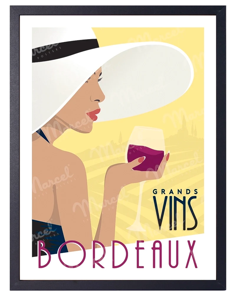 Affiche BORDEAUX "Grands Vins"
