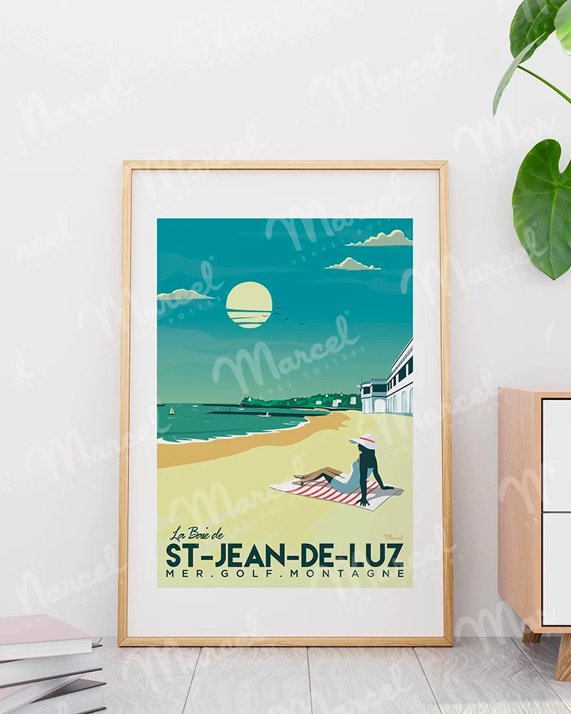 Affiche SAINT-JEAN-DE-LUZ "La Baie"