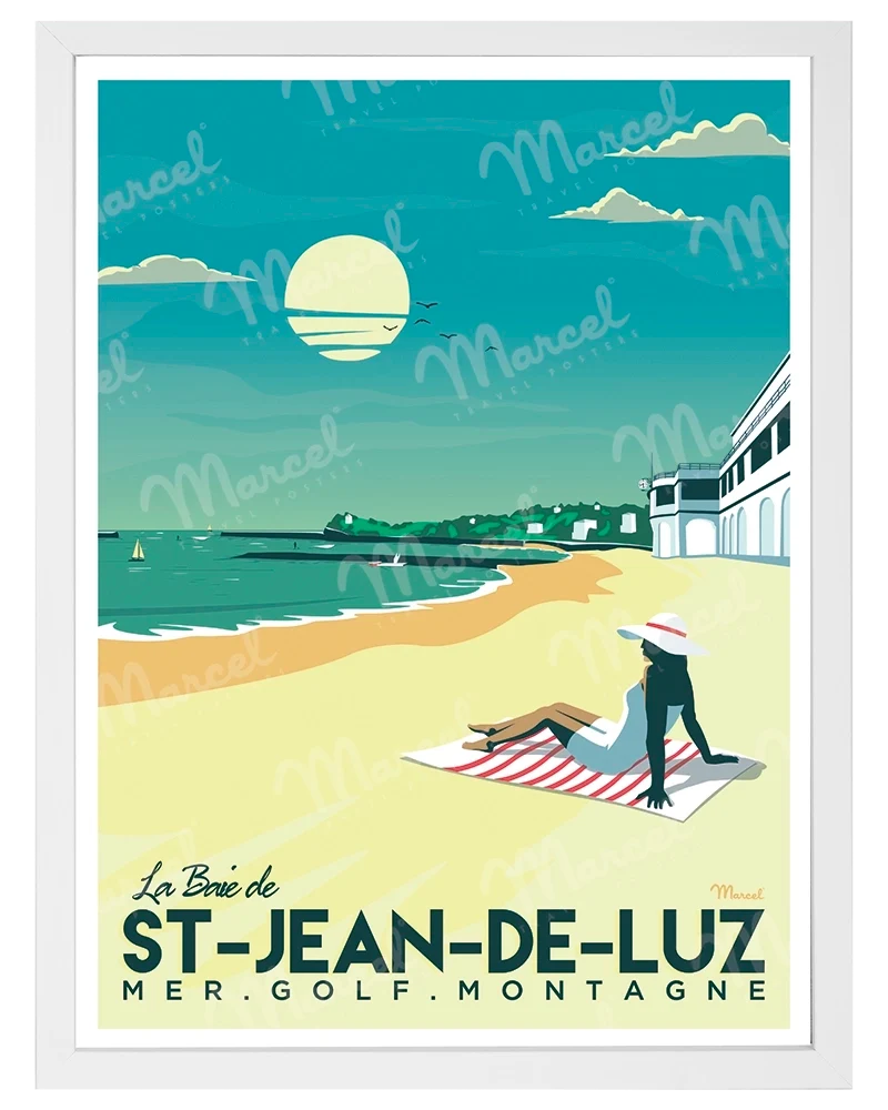 Affiche SAINT-JEAN-DE-LUZ "La Baie"