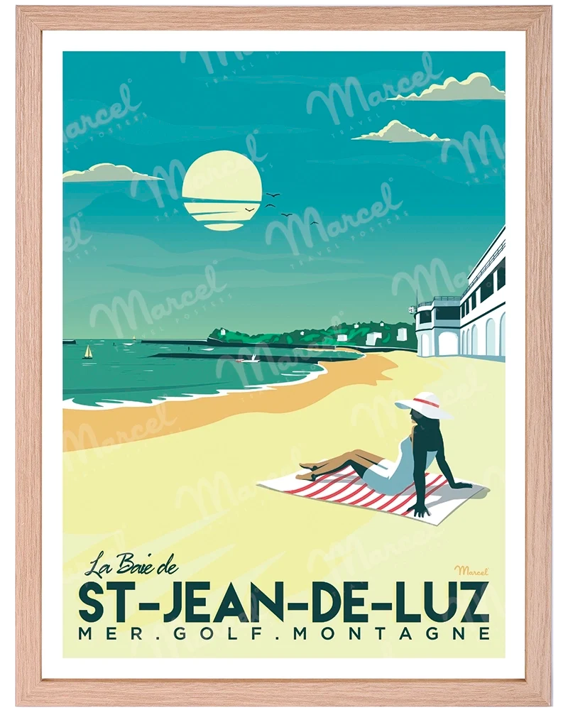 Affiche SAINT-JEAN-DE-LUZ "La Baie"