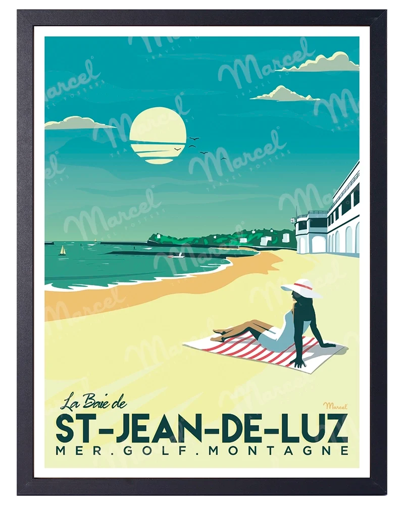 Affiche SAINT-JEAN-DE-LUZ "La Baie"