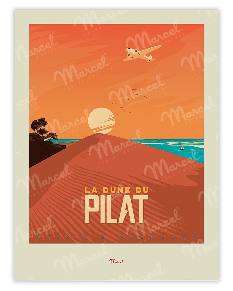 Affiche BASSIN D'ARCACHON "Dune du Pilat"