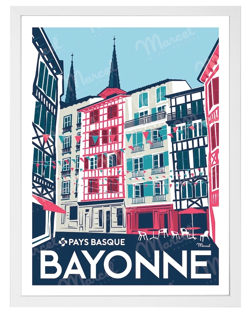 Affiche BAYONNE "Rue Argenterie"