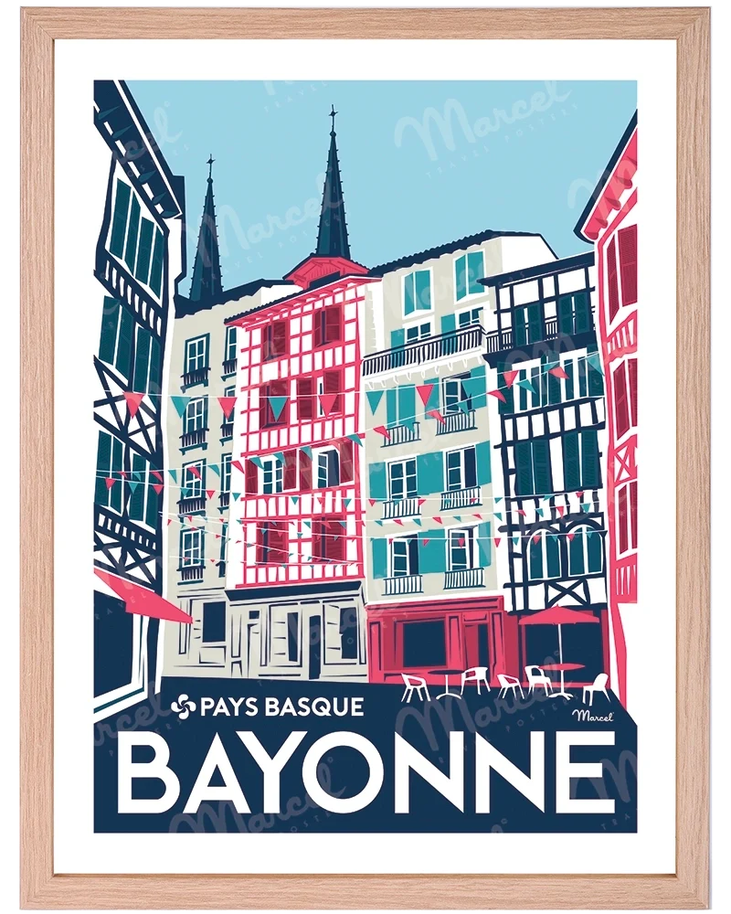 Affiche BAYONNE "Rue Argenterie"