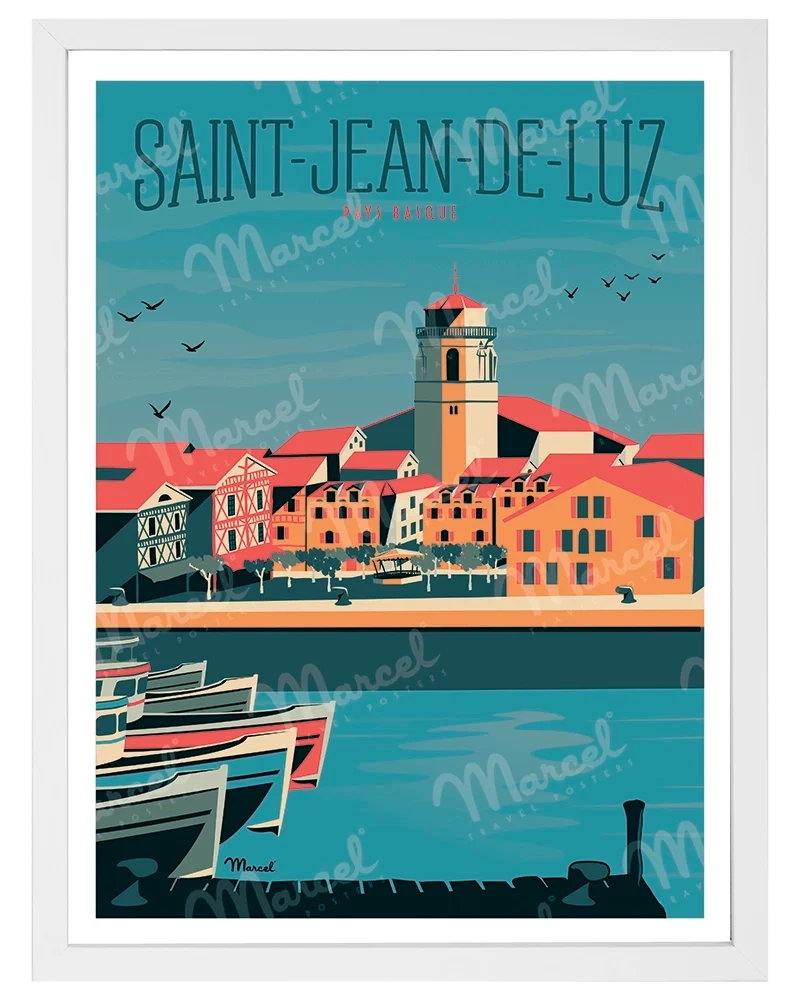 Affiche SAINT-JEAN-DE-LUZ "Le Port"