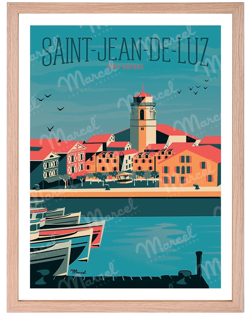 Affiche SAINT-JEAN-DE-LUZ "Le Port"