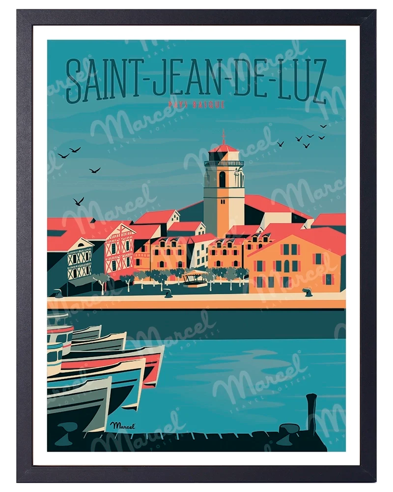 Affiche SAINT-JEAN-DE-LUZ "Le Port"