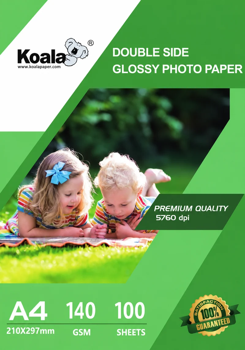 Koala 140gsm Glossy Double-Sided Photo Paper, A4