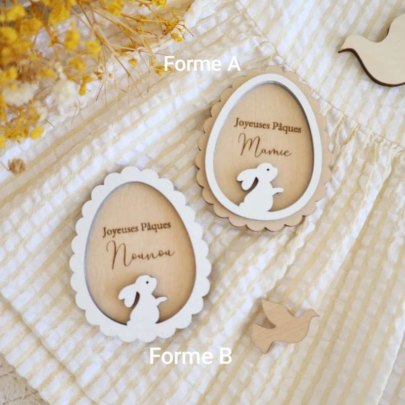 Magnet de Pâques à personnaliser - options au choix - à l'unité ou en lot