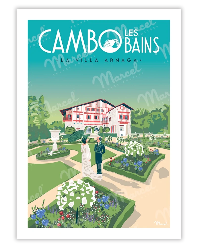 Affiche CAMBO LES BAINS "Villa Arnaga"