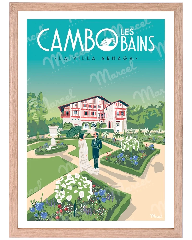 Affiche CAMBO LES BAINS "Villa Arnaga"