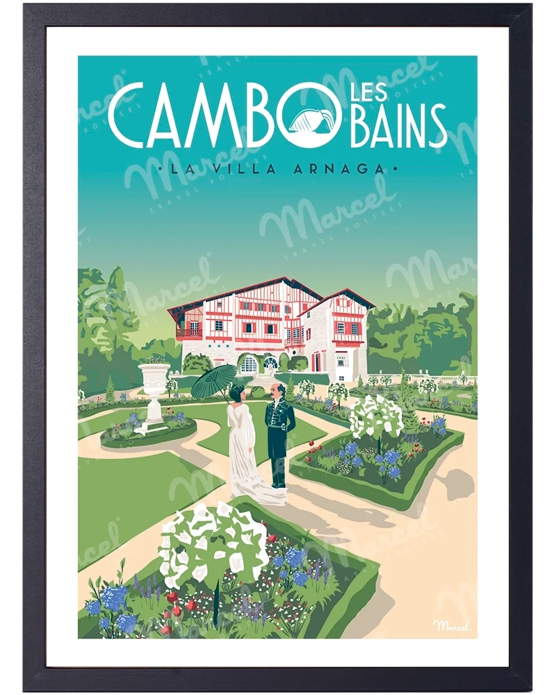 Affiche CAMBO LES BAINS "Villa Arnaga"