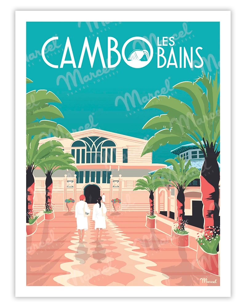 Affiche CAMBO LES BAINS "Les Thermes"