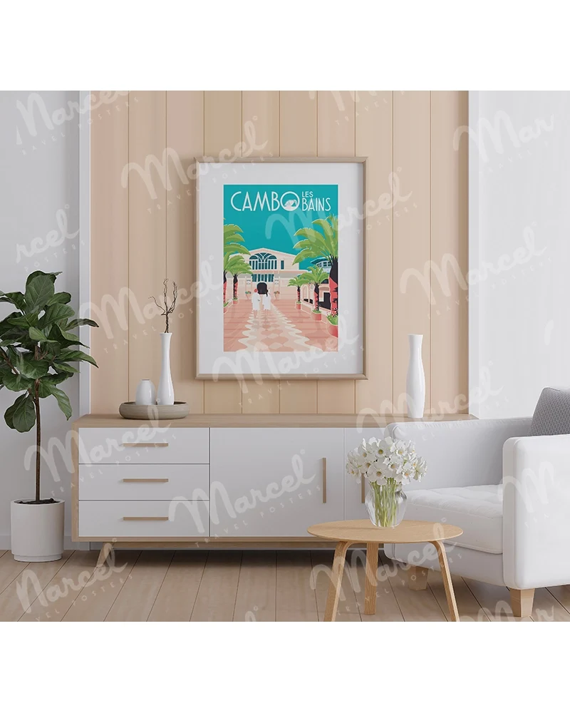Affiche CAMBO LES BAINS "Les Thermes"