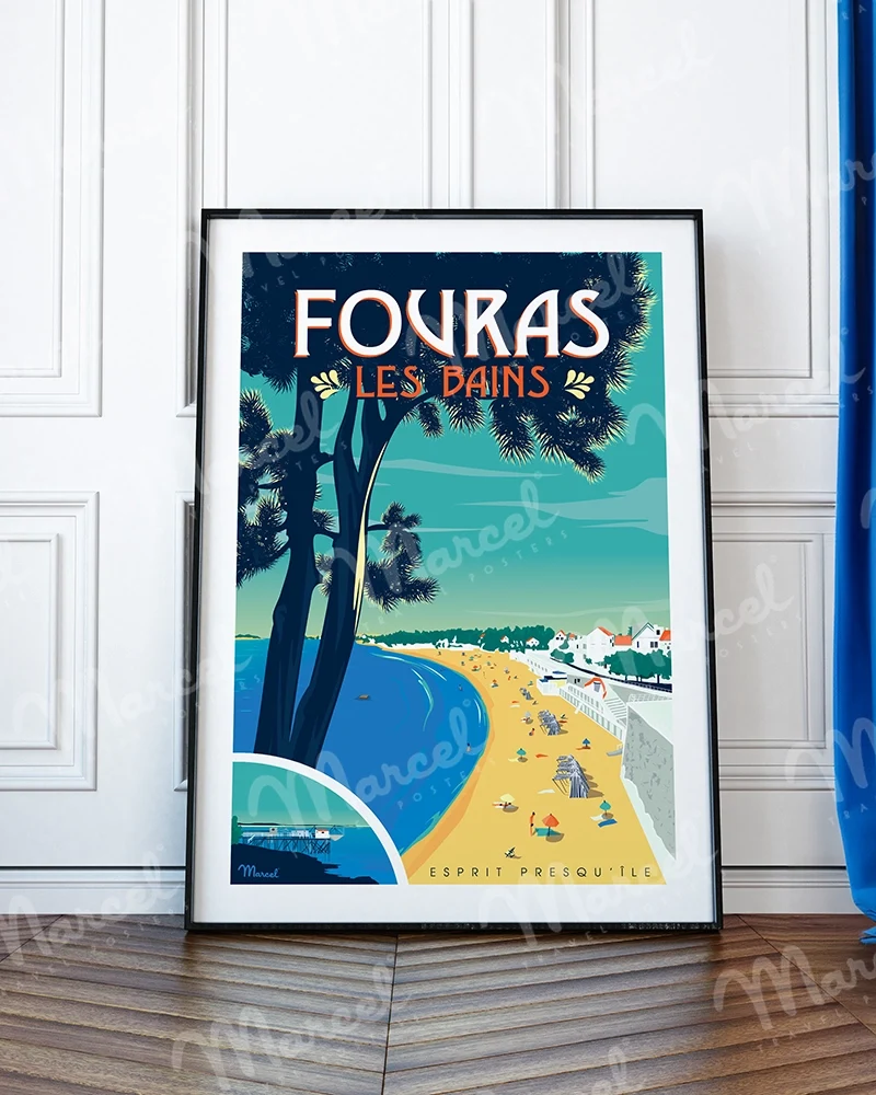 Affiche FOURAS-LES-BAINS "Esprit presqu'île"