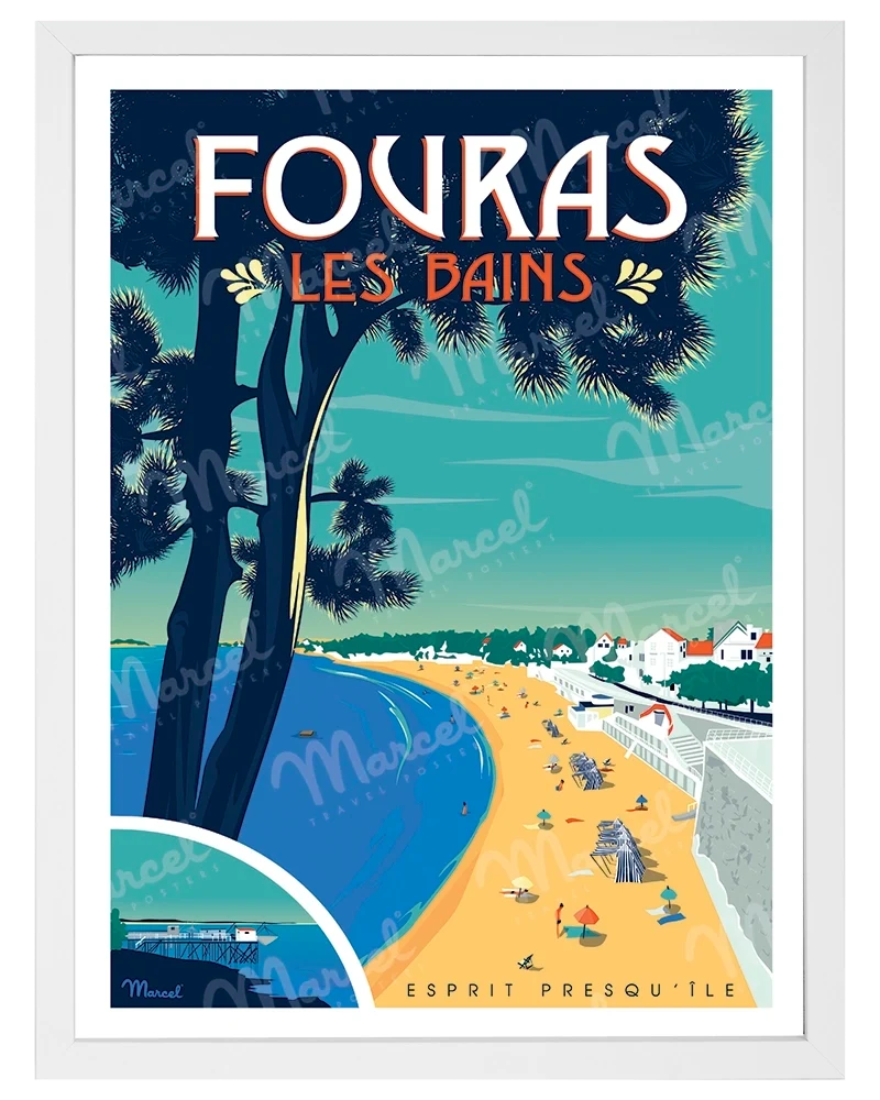Affiche FOURAS-LES-BAINS "Esprit presqu'île"