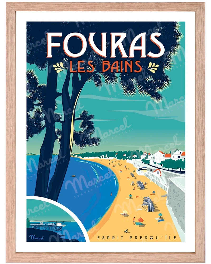 Affiche FOURAS-LES-BAINS "Esprit presqu'île"