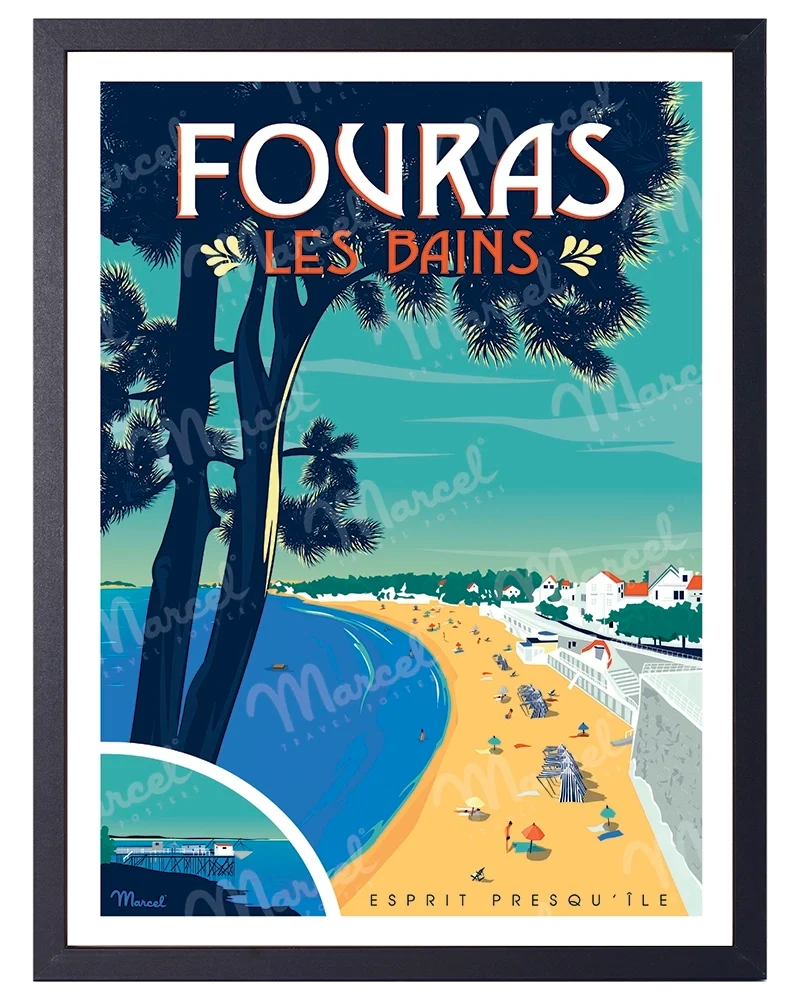 Affiche FOURAS-LES-BAINS "Esprit presqu'île"