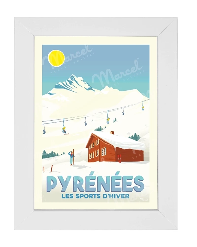 Carte Postale PYRÉNÉES "Les Sports d'Hiver"