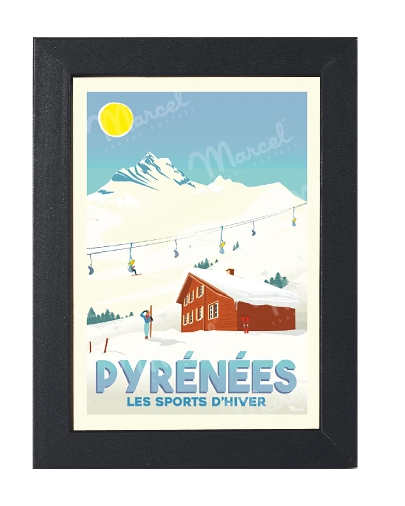 Carte Postale PYRÉNÉES "Les Sports d'Hiver"