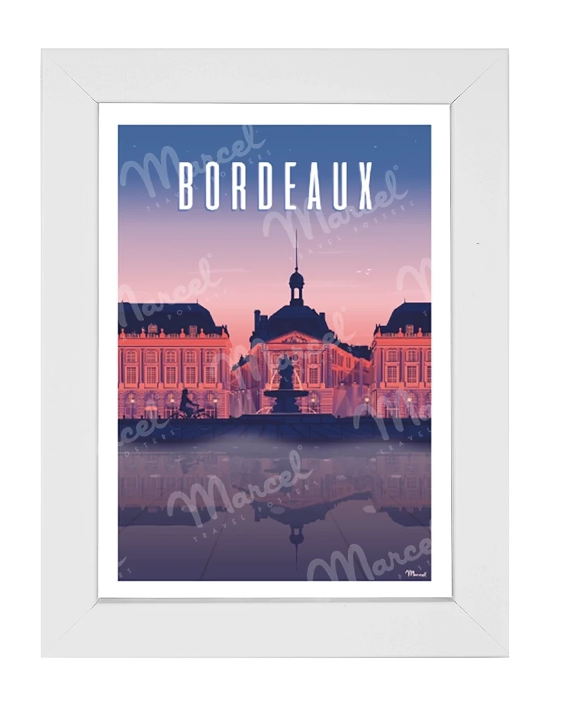 Carte Postale BORDEAUX "Place de la Bourse by night"