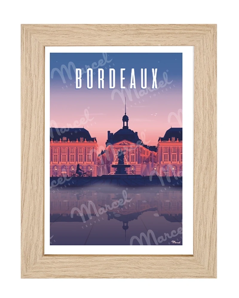 Carte Postale BORDEAUX "Place de la Bourse by night"