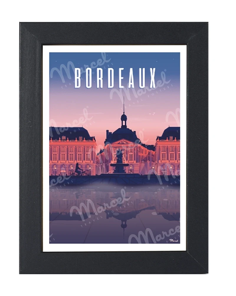 Carte Postale BORDEAUX "Place de la Bourse by night"