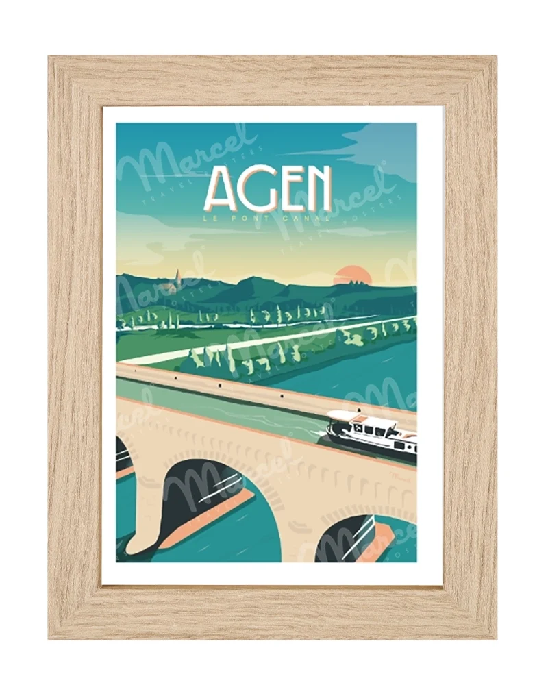 Carte Postale AGEN "Le Pont Canal"