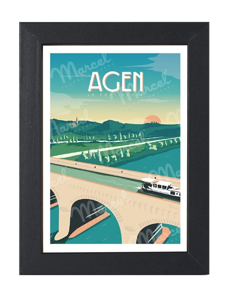 Carte Postale AGEN "Le Pont Canal"