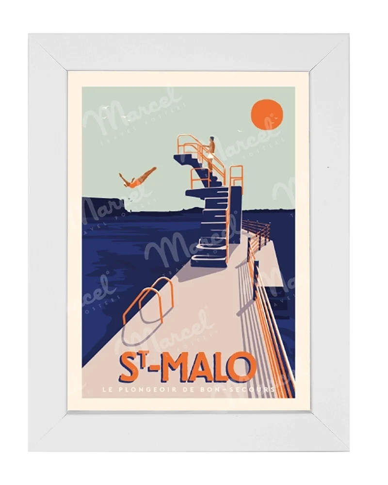 Carte Postale SAINT-MALO "Le Plongeoir"