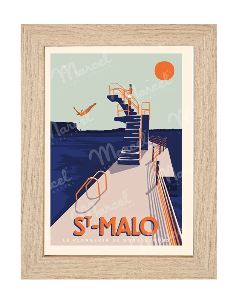 Carte Postale SAINT-MALO "Le Plongeoir"