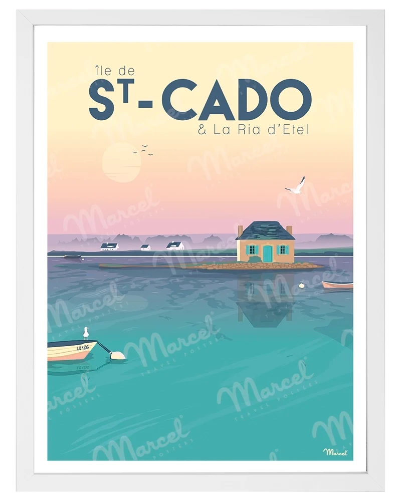 Affiche SAINT-CADO "La Ria d'Etel"