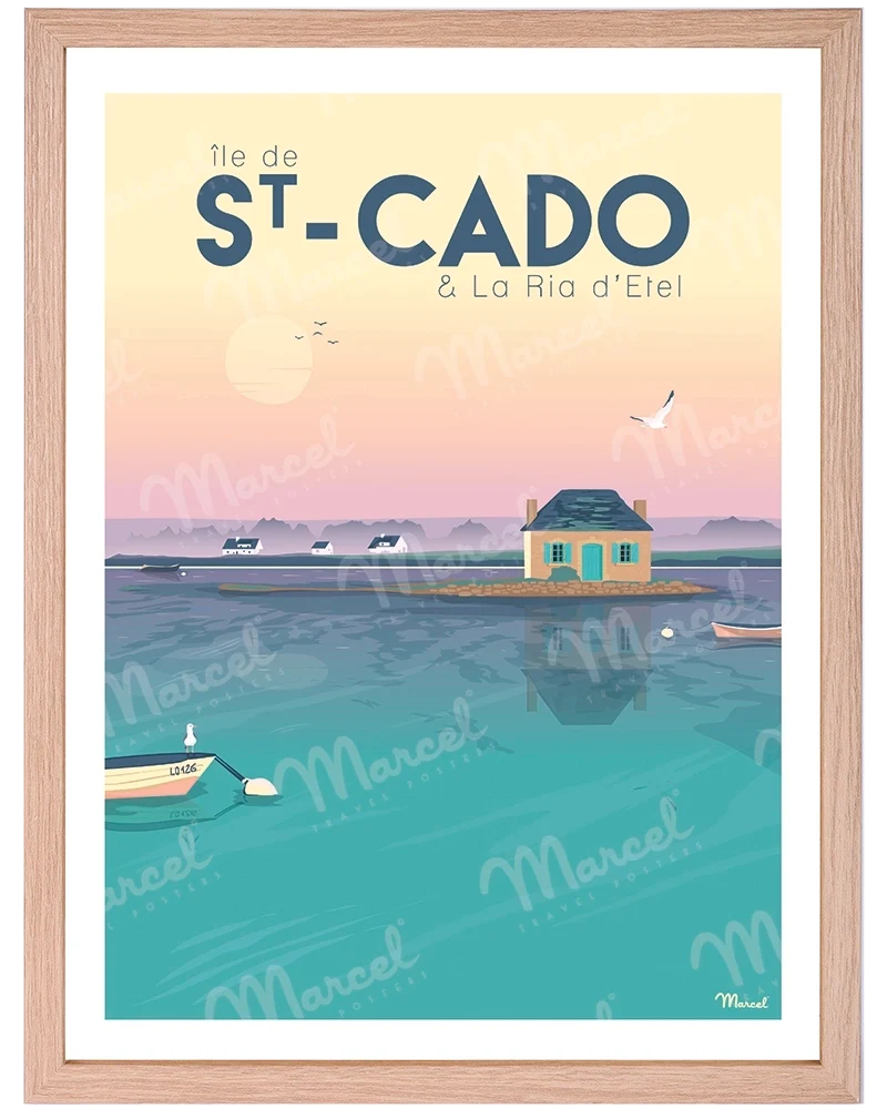 Affiche SAINT-CADO "La Ria d'Etel"