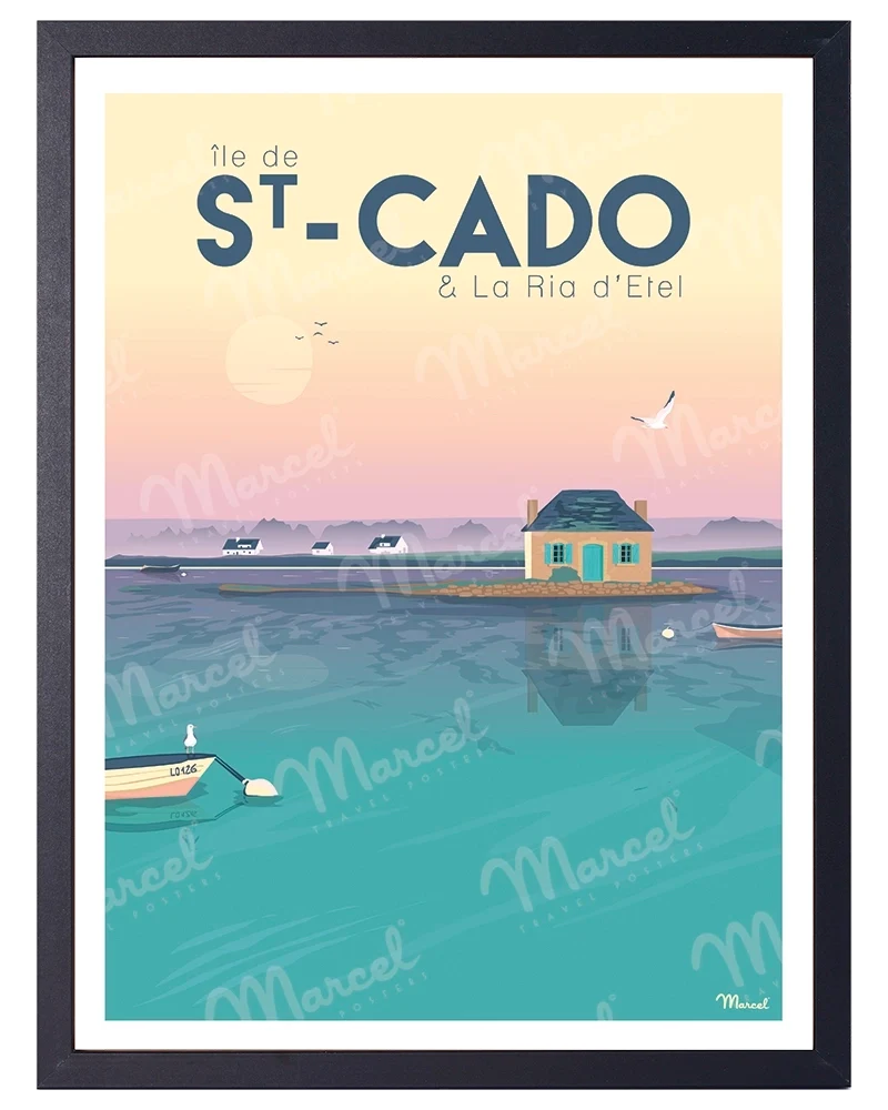 Affiche SAINT-CADO "La Ria d'Etel"