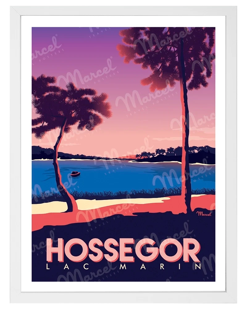Affiche HOSSEGOR "Lac Marin"