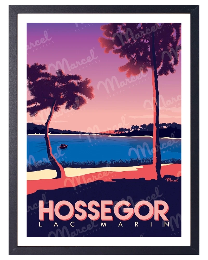 Affiche HOSSEGOR "Lac Marin"