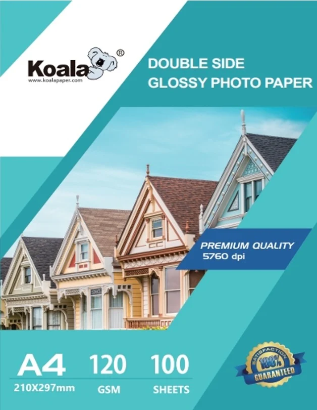 Koala 120gsm Glossy Double-Sided Photo Paper, A4