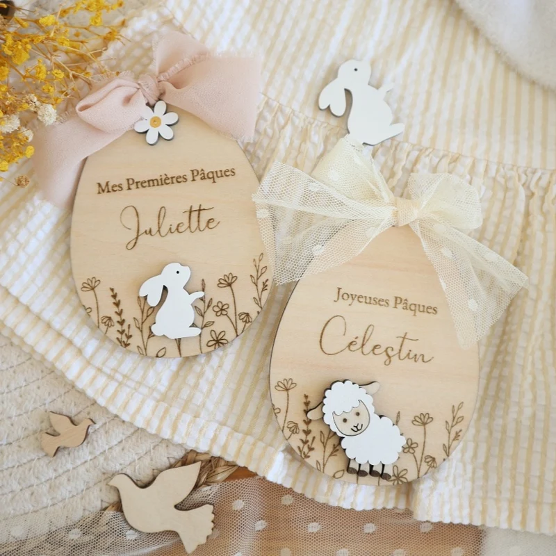Œuf de Pâques "Champêtre" à personnaliser - à partir de 13€ selon les options