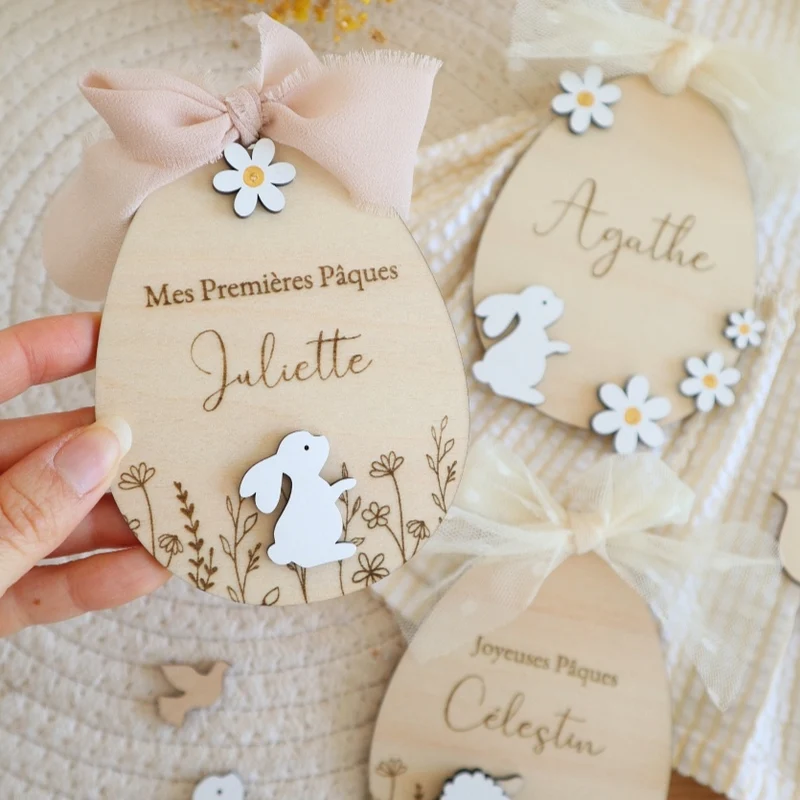 Œuf de Pâques "Champêtre" à personnaliser - à partir de 13€ selon les options
