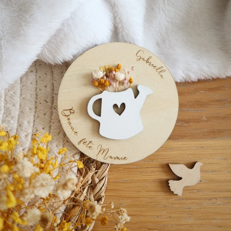 Magnet arrosoir fleuri - Fête des mères / grands-mères