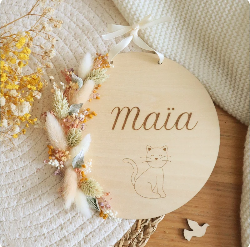 Lily-Wood fleurs séchées - 15 animaux au choix et couleurs à personnaliser