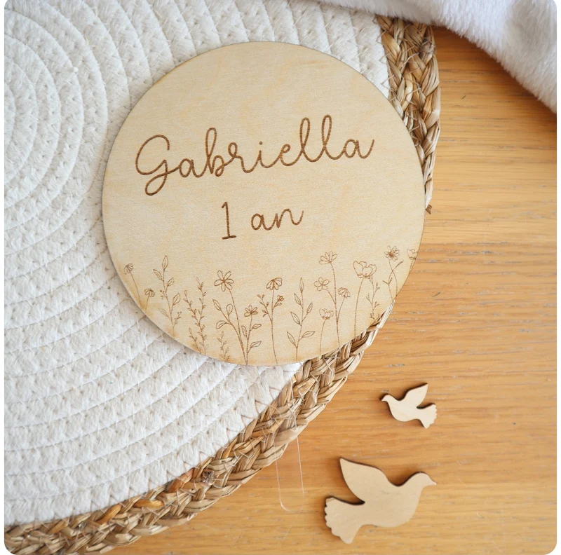 Cake-topper champêtre - Envoi sous 24/48h