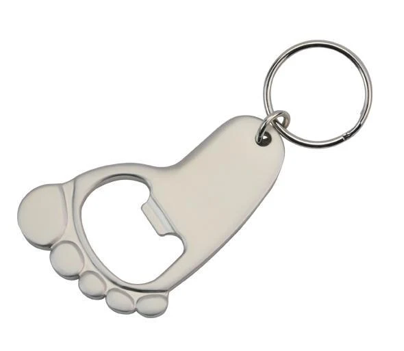 FOOT BOTTLE OPENER KEY RING