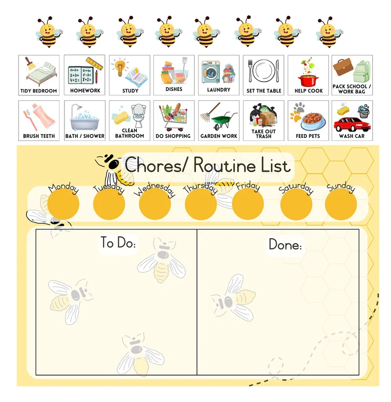 Bee Chores Chart