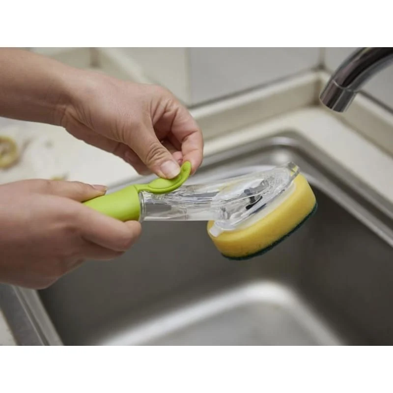 Brosse à Vaisselle avec Distributeur de Liquide Vaisselle intégré