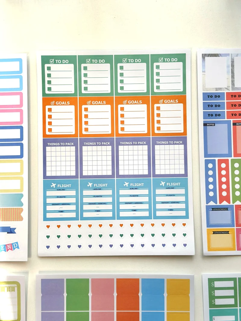 A5 Scrapbook Stickers Pack