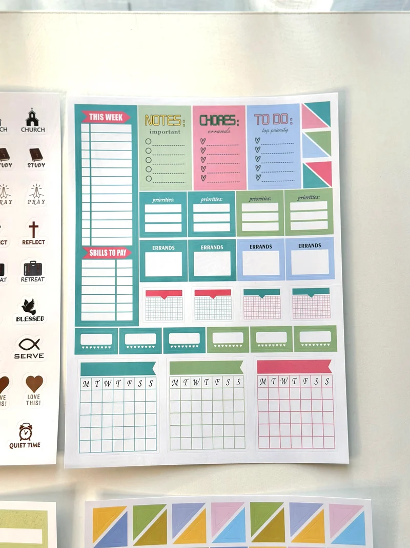 A5 Scrapbook Stickers Pack