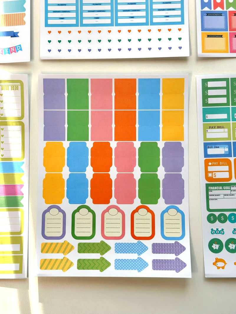 A5 Scrapbook Stickers Pack
