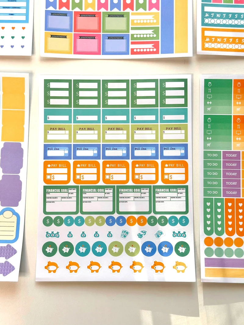 A5 Scrapbook Stickers Pack
