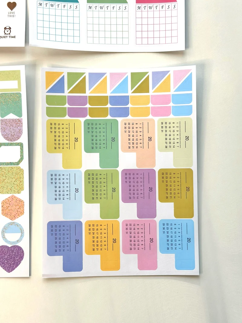A5 Scrapbook Stickers Pack